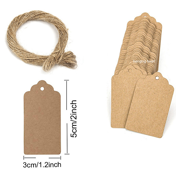 PandaHall Kraft Paper Gift Tags, Hange Tags, with Hemp Rope, for Arts, Crafts and Food, Rectangle, BurlyWood, Tag: 5x3cm, 101pcs/bag Paper..., Orange
PandaHall Kraft Paper Gift Tags, Hange Tags, with Hemp Rope, for Arts, Crafts and Food, Rectangle, BurlyWood, Tag: 5x3cm, 101pcs/bag Paper..., Orange