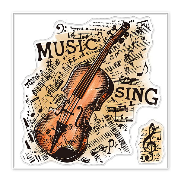 PandaHall PVC Sakura Stamp, for DIY Scrapbooking, Violin, 100x100mm Plastic Violin
PandaHall PVC Sakura Stamp, for DIY Scrapbooking, Violin, 100x100mm Plastic Violin