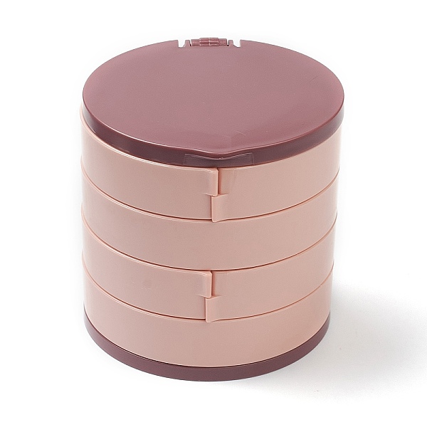PandaHall Rotatable 4-Layer Plastic Jewelry Storage Box, with Mirror, for Ring, Earring and Necklace, Cylinder, Rosy Brown, 10.6x10.4x10.1cm...
PandaHall Rotatable 4-Layer Plastic Jewelry Storage Box, with Mirror, for Ring, Earring and Necklace, Cylinder, Rosy Brown, 10.6x10.4x10.1cm...