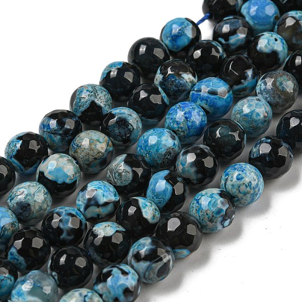 PandaHall Faceted Round Dyed Natural Fire Crackle Agate Beads Strands, Deep Sky Blue, 8mm, Hole: 1mm, about 47~49pcs/strand, 14 inch~15 inch...
PandaHall Faceted Round Dyed Natural Fire Crackle Agate Beads Strands, Deep Sky Blue, 8mm, Hole: 1mm, about 47~49pcs/strand, 14 inch~15 inch...