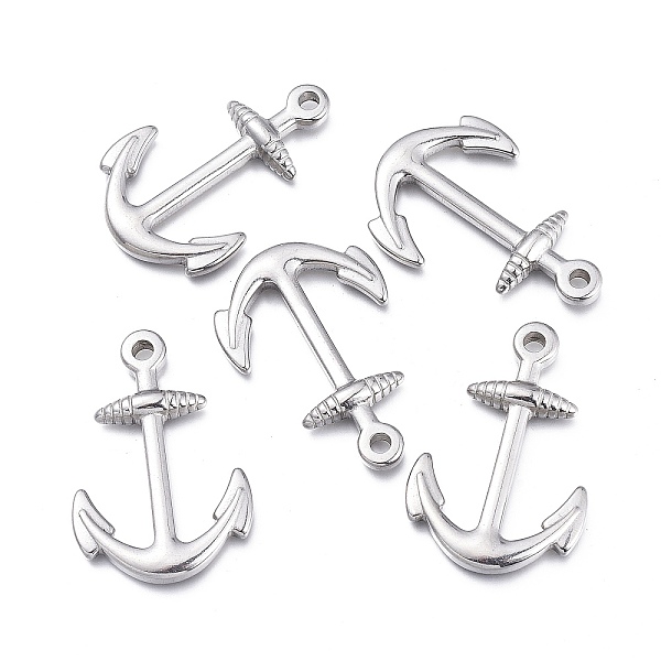 PandaHall 304 Stainless Steel Pendants, Anchor, Stainless Steel Color, 37.5x25x3.5mm, Hole: 3mm 304 Stainless Steel Anchor & Helm
PandaHall 304 Stainless Steel Pendants, Anchor, Stainless Steel Color, 37.5x25x3.5mm, Hole: 3mm 304 Stainless Steel Anchor & Helm
