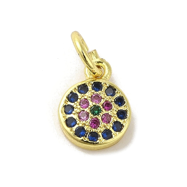 PandaHall Brass Micro Pave Cubic Zirconia Charms, Real 18K Gold Plated, Flat Round Charms, Colorful, 9x7x2mm, Hole: 3mm Brass+Cubic Zirconia...
PandaHall Brass Micro Pave Cubic Zirconia Charms, Real 18K Gold Plated, Flat Round Charms, Colorful, 9x7x2mm, Hole: 3mm Brass+Cubic Zirconia...