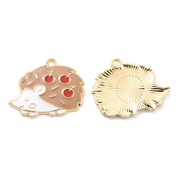 PandaHall Alloy Enamel Pendants, Golden, Hedgehog Charm, Tan, 24x29.5x2mm, Hole: 2mm Alloy+Enamel Hedgehog Orange
PandaHall Alloy Enamel Pendants, Golden, Hedgehog Charm, Tan, 24x29.5x2mm, Hole: 2mm Alloy+Enamel Hedgehog Orange
