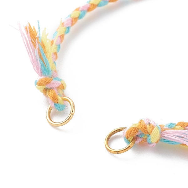 PandaHall Cotton Thread Bracelet Making, with 304 Stainless Steel Lobster Claw Clasps, Golden, Colorful, 5-1/2 inch(13.9cm) Cotton
PandaHall Cotton Thread Bracelet Making, with 304 Stainless Steel Lobster Claw Clasps, Golden, Colorful, 5-1/2 inch(13.9cm) Cotton