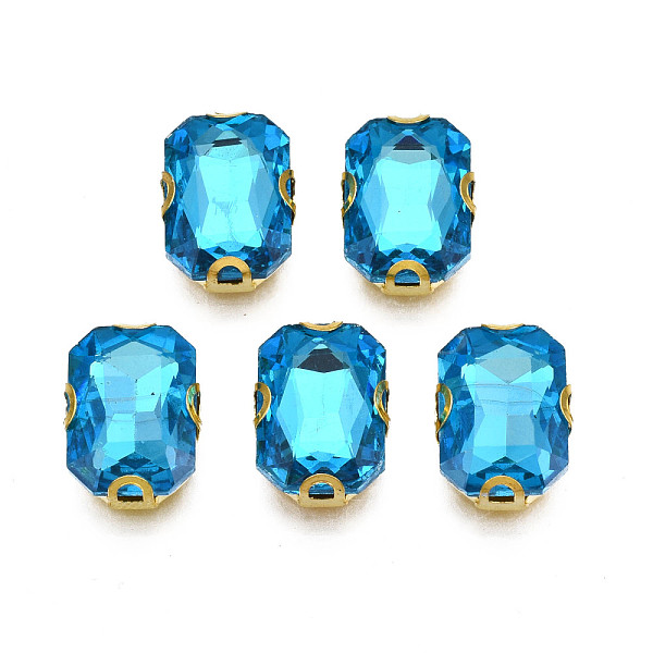 PandaHall Sew on Rhinestone, Transparent Glass Rhinestones, with Iron Prong Settings, Faceted, Rectangle, Deep Sky Blue, 14.5x11.5x6mm, Hole...
PandaHall Sew on Rhinestone, Transparent Glass Rhinestones, with Iron Prong Settings, Faceted, Rectangle, Deep Sky Blue, 14.5x11.5x6mm, Hole...