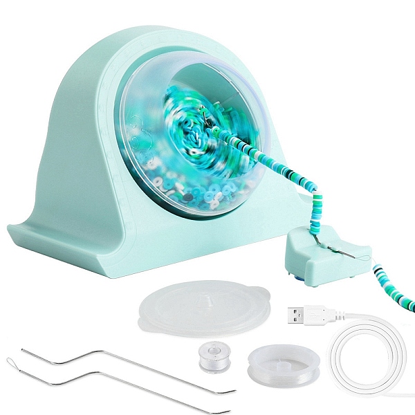PandaHall Plastic Automatic USB Beading Machine, Electric Bead Spinners with Carbon Steel Crochet, Wire, Aquamarine, 14.7x19x12.8cm Plastic..., Green
PandaHall Plastic Automatic USB Beading Machine, Electric Bead Spinners with Carbon Steel Crochet, Wire, Aquamarine, 14.7x19x12.8cm Plastic..., Green
