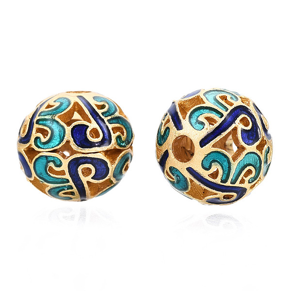 PandaHall Alloy Enamel Beads, Matte Style, Cadmium Free & Lead Free, Round, Dark Blue, 10x9.5mm, Hole: 2mm Alloy+Enamel Round
PandaHall Alloy Enamel Beads, Matte Style, Cadmium Free & Lead Free, Round, Dark Blue, 10x9.5mm, Hole: 2mm Alloy+Enamel Round