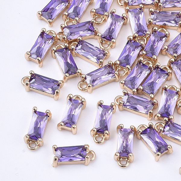 PandaHall Transparent Glass Charms, with Brass Findings, Faceted, Rectangle, Light Gold, Medium Purple, 8.5x4x3mm, Hole: 1mm Brass+Glass...
PandaHall Transparent Glass Charms, with Brass Findings, Faceted, Rectangle, Light Gold, Medium Purple, 8.5x4x3mm, Hole: 1mm Brass+Glass...
