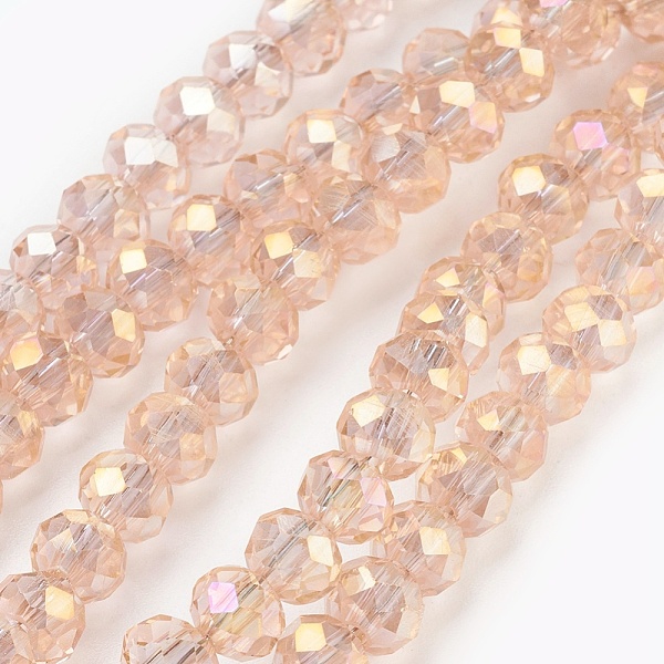 PandaHall Electroplate Glass Beads Strands, AB color Plated, Faceted, Rondelle, Bisque, 6x4~5mm, Hole: 0.8~1mm, about 88~92pcs/strand, 15.5..., Orange
PandaHall Electroplate Glass Beads Strands, AB color Plated, Faceted, Rondelle, Bisque, 6x4~5mm, Hole: 0.8~1mm, about 88~92pcs/strand, 15.5..., Orange