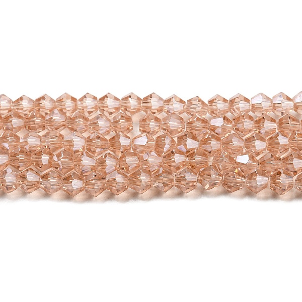 PandaHall Transparent Electroplate Glass Beads Strands, Pearl Luster Plated, Faceted, Bicone, Pink, 4x4mm, Hole: 0.8mm, about...
PandaHall Transparent Electroplate Glass Beads Strands, Pearl Luster Plated, Faceted, Bicone, Pink, 4x4mm, Hole: 0.8mm, about...