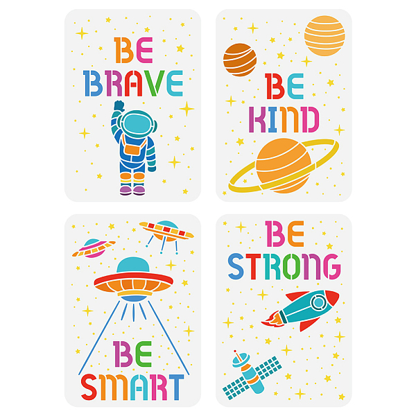 PandaHall FINGERINSPIRE 4 PCS Spaceship Stencil for Painting 8.3x11.7 inch 4 Styles Motivational Quote Drawing Template Astronaut Stencil...
PandaHall FINGERINSPIRE 4 PCS Spaceship Stencil for Painting 8.3x11.7 inch 4 Styles Motivational Quote Drawing Template Astronaut Stencil...