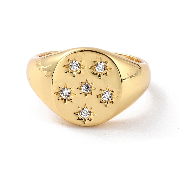 PandaHall Star Cubic Zirconia Signet Ring for Her, Adjustable Cuff Finger Ring, Cadmium Free & Lead Free, Real 18K Gold Plated, US Size 6...
PandaHall Star Cubic Zirconia Signet Ring for Her, Adjustable Cuff Finger Ring, Cadmium Free & Lead Free, Real 18K Gold Plated, US Size 6...