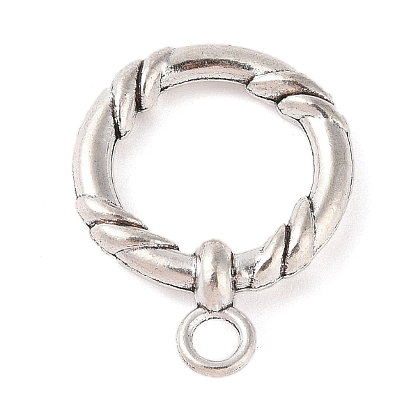 PandaHall Tibetan Style Alloy Tggle Clasps, Cadmium Free & Lead Free, Ring, Antique Silver, 33x25x6.5mm, Hole: 4mm, about 137p, about...
PandaHall Tibetan Style Alloy Tggle Clasps, Cadmium Free & Lead Free, Ring, Antique Silver, 33x25x6.5mm, Hole: 4mm, about 137p, about...