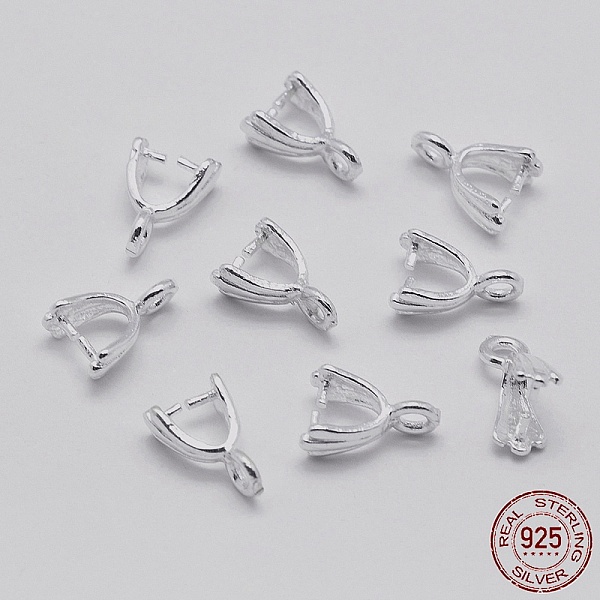PandaHall Rhodium Plated 925 Sterling Silver Pendant Bails, Ice Pick & Pinch Bails, Platinum, 3x3mm Inner Diameter, 8x5x3mm, Hole: 1.5mm...
PandaHall Rhodium Plated 925 Sterling Silver Pendant Bails, Ice Pick & Pinch Bails, Platinum, 3x3mm Inner Diameter, 8x5x3mm, Hole: 1.5mm...