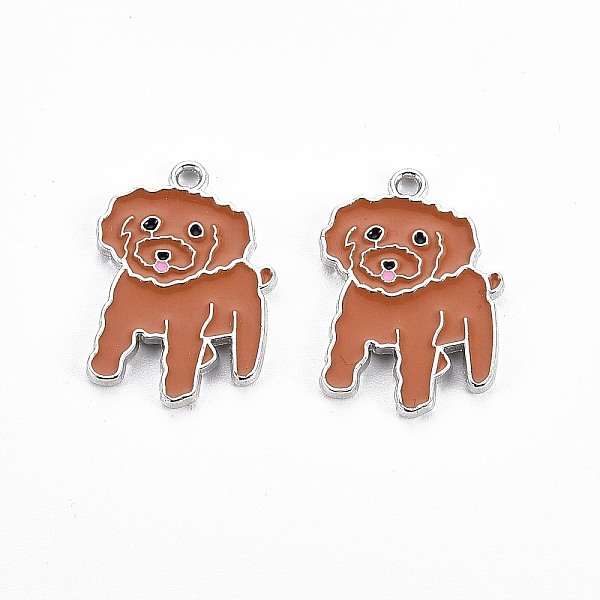 PandaHall Rack Plating Alloy Enamel Pendants, Lead Free & Nickel Free & Cadmium Free, Tedddy Dog, Chocolate, 28.5x19.5x2mm, Hole: 2mm..., Brown
PandaHall Rack Plating Alloy Enamel Pendants, Lead Free & Nickel Free & Cadmium Free, Tedddy Dog, Chocolate, 28.5x19.5x2mm, Hole: 2mm..., Brown