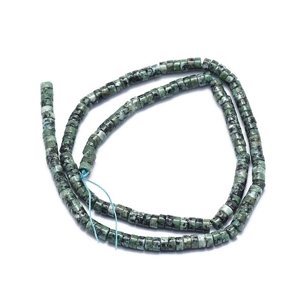 PandaHall Natural African Turquoise(Jasper) Beads Strands, Flat Round/Disc, 4x2mm, Hole: 0.7mm, about 167pcs/strand, 15.35 inch(39cm)...
PandaHall Natural African Turquoise(Jasper) Beads Strands, Flat Round/Disc, 4x2mm, Hole: 0.7mm, about 167pcs/strand, 15.35 inch(39cm)...