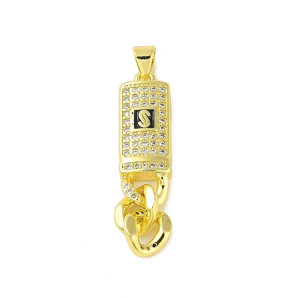 PandaHall Brass Micro Pave Cubic Zirconia Pendants, with Enamel, Real 18K Gold Plated, Clear, 33x9x4mm, Hole: 5.3x3.5mm Brass+Cubic...
PandaHall Brass Micro Pave Cubic Zirconia Pendants, with Enamel, Real 18K Gold Plated, Clear, 33x9x4mm, Hole: 5.3x3.5mm Brass+Cubic...