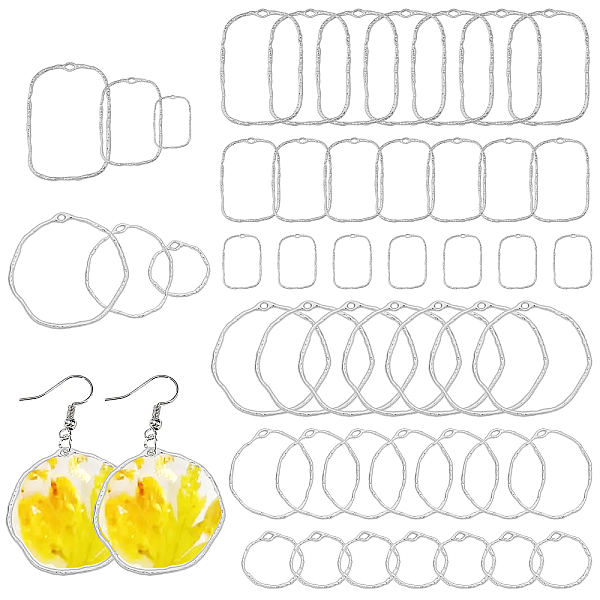 PandaHall CHGCRAFT 48Pcs 6 Styles Alloy Open Back Bezel Pendants, For DIY UV Resin, Epoxy Resin, Pressed Flower Jewelry, Rectangle & Ring...
PandaHall CHGCRAFT 48Pcs 6 Styles Alloy Open Back Bezel Pendants, For DIY UV Resin, Epoxy Resin, Pressed Flower Jewelry, Rectangle & Ring...