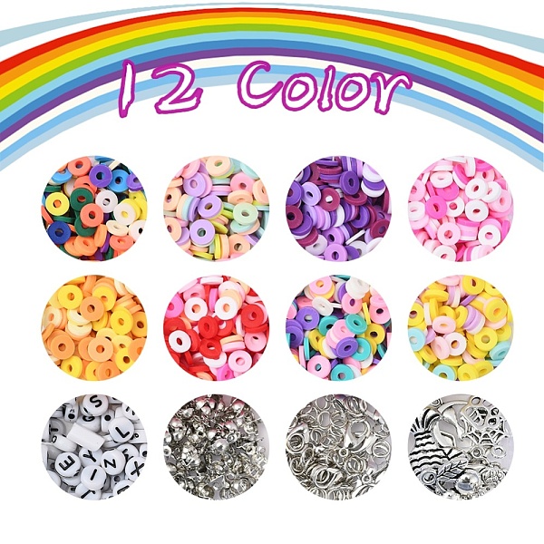 PandaHall DIY Jewelry Making Kits, Including Disc/Flat Round Polymer Clay Beads, Zinc Alloy Clasps, Iron Rings & Bead Tips, Flat Round..., Multicolor
PandaHall DIY Jewelry Making Kits, Including Disc/Flat Round Polymer Clay Beads, Zinc Alloy Clasps, Iron Rings & Bead Tips, Flat Round..., Multicolor