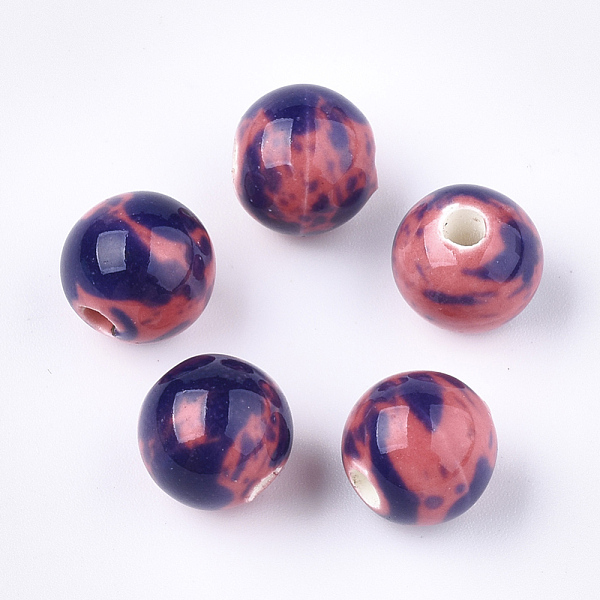 PandaHall Handmade Porcelain Beads, Fancy Antique Glazed Porcelain, Round, DarkSlate Blue, 10.5x9.5mm, Hole: 2.5mm Porcelain Round Blue
PandaHall Handmade Porcelain Beads, Fancy Antique Glazed Porcelain, Round, DarkSlate Blue, 10.5x9.5mm, Hole: 2.5mm Porcelain Round Blue