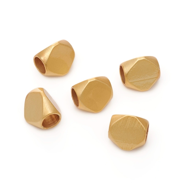 PandaHall Brass Beads, Long-Lasting Plated, Matte Style, Faceted, Real 18K Gold Plated, 6.5x6.5x5.7mm, Hole: 3.5mm Brass Others
PandaHall Brass Beads, Long-Lasting Plated, Matte Style, Faceted, Real 18K Gold Plated, 6.5x6.5x5.7mm, Hole: 3.5mm Brass Others