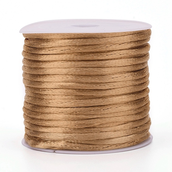 PandaHall Nylon Rattail Satin Cord, Beading String, for Chinese Knotting, Jewelry Making, Peru, 1mm, about 32.8 yards(30m)/roll Nylon Brown
PandaHall Nylon Rattail Satin Cord, Beading String, for Chinese Knotting, Jewelry Making, Peru, 1mm, about 32.8 yards(30m)/roll Nylon Brown