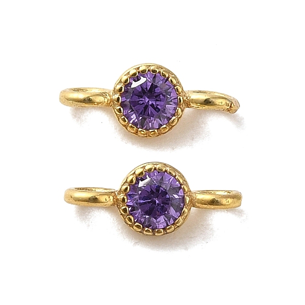 PandaHall 925 Sterling Silver Pave Cubic Zirconia Connector Charms, Half Round Links with 925 Stamp, Real 18K Gold Plated, Dark Orchid...
PandaHall 925 Sterling Silver Pave Cubic Zirconia Connector Charms, Half Round Links with 925 Stamp, Real 18K Gold Plated, Dark Orchid...