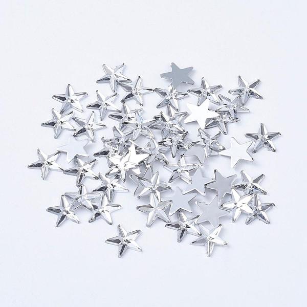 PandaHall Acrylic Rhinestone Flat Back Cabochons, Back Plated, Faceted, Star, White, 10x1.5mm Acrylic Rhinestone Star White
PandaHall Acrylic Rhinestone Flat Back Cabochons, Back Plated, Faceted, Star, White, 10x1.5mm Acrylic Rhinestone Star White
