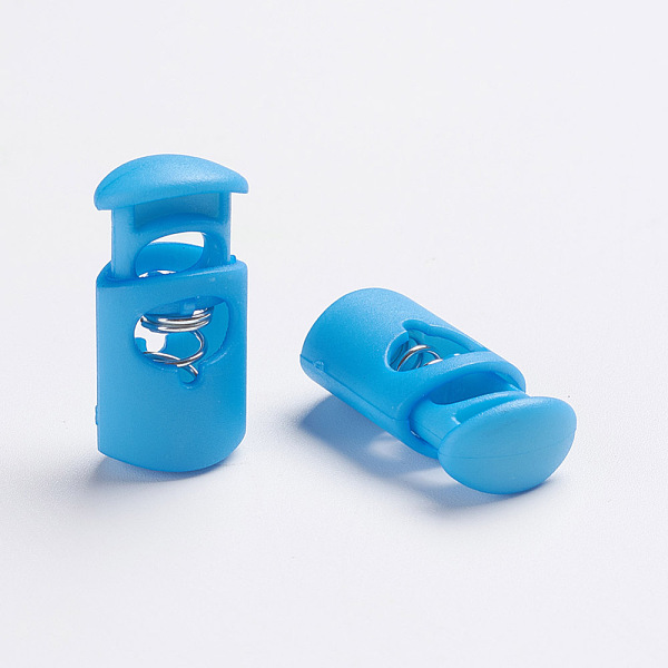 PandaHall Plastic Spring Cord Locks, 1-Hole, Deep Sky Blue, 27~28x14x9mm, Hole: 3x7.5mm Plastic Blue
PandaHall Plastic Spring Cord Locks, 1-Hole, Deep Sky Blue, 27~28x14x9mm, Hole: 3x7.5mm Plastic Blue