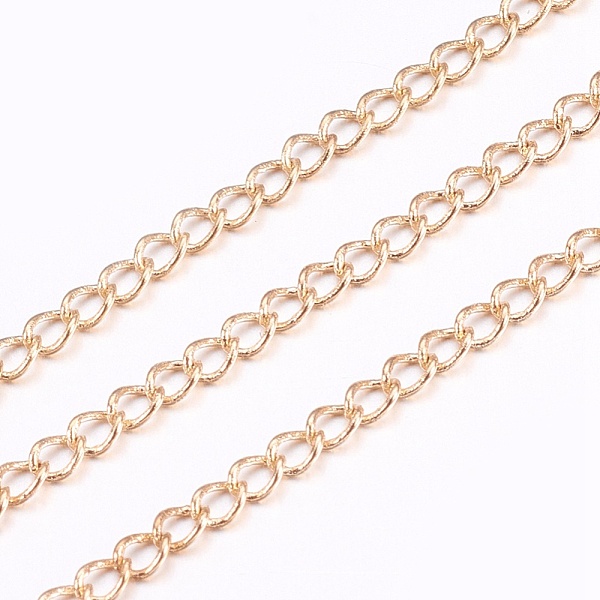 PandaHall Brass Twisted Chains, Curb Chains, Soldered, Light Gold, 2.7x2x0.4mm Brass
PandaHall Brass Twisted Chains, Curb Chains, Soldered, Light Gold, 2.7x2x0.4mm Brass