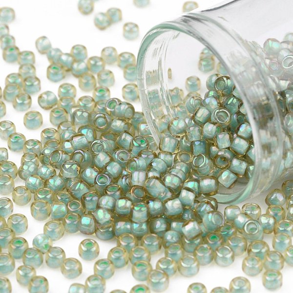 PandaHall TOHO Round Seed Beads, Japanese Seed Beads, (952) Inside Color AB Light Topaz/Sea Foam Lined, 8/0, 3mm, Hole: 1mm, about..., Brown
PandaHall TOHO Round Seed Beads, Japanese Seed Beads, (952) Inside Color AB Light Topaz/Sea Foam Lined, 8/0, 3mm, Hole: 1mm, about..., Brown
