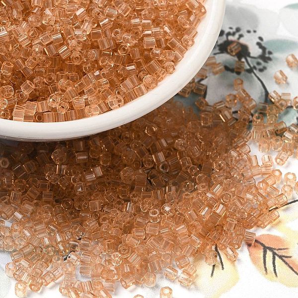 PandaHall Transparent Glass Seed Beads, Hexagon(Two Cut), Sandy Brown, 2x1.5mm, Hole: 0.9mm Glass
PandaHall Transparent Glass Seed Beads, Hexagon(Two Cut), Sandy Brown, 2x1.5mm, Hole: 0.9mm Glass