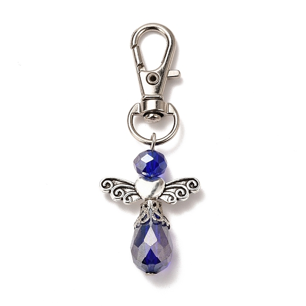 PandaHall Faceted Teardrop Glass Pendants, with Faceted Glass Beads, Alloy Heart Beads & Swivel Lobster Claw Clasps, Iron Pins & Bead Caps..., Blue
PandaHall Faceted Teardrop Glass Pendants, with Faceted Glass Beads, Alloy Heart Beads & Swivel Lobster Claw Clasps, Iron Pins & Bead Caps..., Blue
