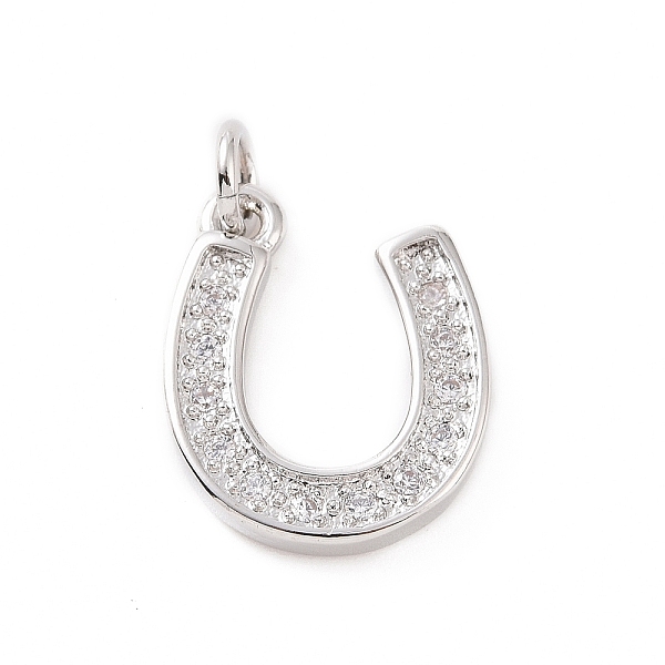 PandaHall Brass Micro Pave Cubic Zirconia U Shape Charms, with Jump Ring, Horse Shoe Charm, Platinum, 15x12x2mm, Hole: 2.8mm Brass+Cubic..., Clear
PandaHall Brass Micro Pave Cubic Zirconia U Shape Charms, with Jump Ring, Horse Shoe Charm, Platinum, 15x12x2mm, Hole: 2.8mm Brass+Cubic..., Clear