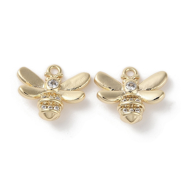 PandaHall Brass Micro Pave Clear Cubic Zirconia Charms, Bees, Real 18K Gold Plated, 12x13x5mm, Hole: 1.3mm Brass+Cubic Zirconia Bees Clear
PandaHall Brass Micro Pave Clear Cubic Zirconia Charms, Bees, Real 18K Gold Plated, 12x13x5mm, Hole: 1.3mm Brass+Cubic Zirconia Bees Clear