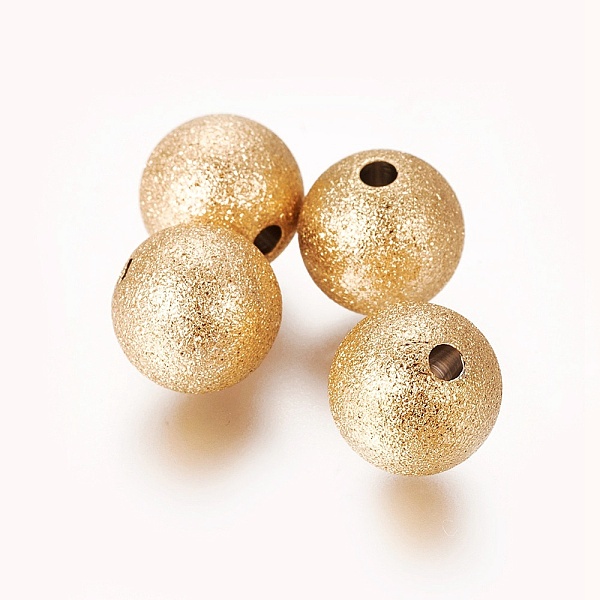 PandaHall Ion Plating(IP) 304 Stainless Steel Textured Beads, Round, Golden, 10mm, Hole: 1.8mm 304 Stainless Steel Round
PandaHall Ion Plating(IP) 304 Stainless Steel Textured Beads, Round, Golden, 10mm, Hole: 1.8mm 304 Stainless Steel Round