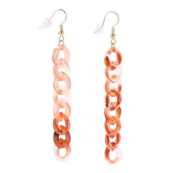 PandaHall Acrylic Curb Chain Tassel Earrings, Dangle Earrings, with Golden Plated Brass Earring Hooks and Plastic Ear Nuts, Light Coral...
PandaHall Acrylic Curb Chain Tassel Earrings, Dangle Earrings, with Golden Plated Brass Earring Hooks and Plastic Ear Nuts, Light Coral...