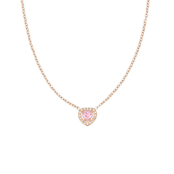 PandaHall Pink Cubic Zirconia Heart Pendant Necklace with Stainless Steel Chains, Rose Gold, 17-3/4 inch(45cm) Cubic Zirconia Heart Pink
PandaHall Pink Cubic Zirconia Heart Pendant Necklace with Stainless Steel Chains, Rose Gold, 17-3/4 inch(45cm) Cubic Zirconia Heart Pink