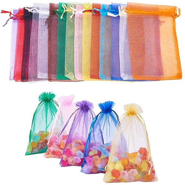 PandaHall 150 Pcs 18x13cm Organza Drawstring Bags, Jewelry Party Wedding Favor Gift Bags, Mixed Color Organza Rectangle Multicolor
PandaHall 150 Pcs 18x13cm Organza Drawstring Bags, Jewelry Party Wedding Favor Gift Bags, Mixed Color Organza Rectangle Multicolor