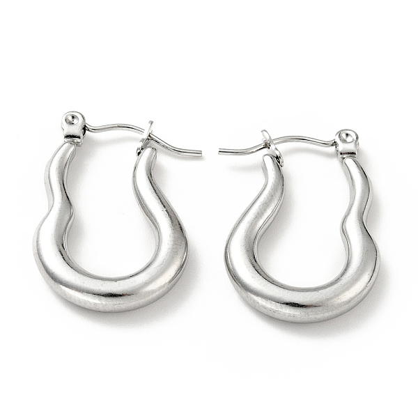 PandaHall 304 Stainless Steel Twist Oval Hoop Earrings for Women, Stainless Steel Color, 23.5x17x3.5mm, Pin: 0.8mm 304 Stainless Steel Oval
PandaHall 304 Stainless Steel Twist Oval Hoop Earrings for Women, Stainless Steel Color, 23.5x17x3.5mm, Pin: 0.8mm 304 Stainless Steel Oval
