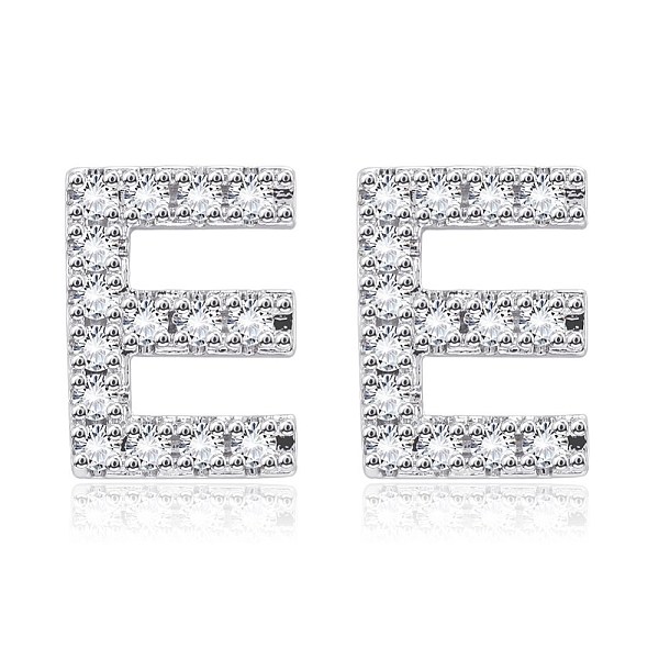 PandaHall Brass Cubic Zirconia Stud Earrings, with Ear Nuts, Alphabet, Letter E, Clear, Platinum, 12.2x9x2.5mm, Pin: 0.9mm Cubic Zirconia...
PandaHall Brass Cubic Zirconia Stud Earrings, with Ear Nuts, Alphabet, Letter E, Clear, Platinum, 12.2x9x2.5mm, Pin: 0.9mm Cubic Zirconia...