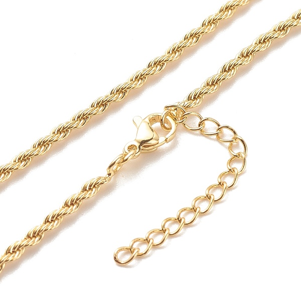 PandaHall Brass Twist Rope Chains Necklace for Women, Cadmium Free & Lead Free, Real 18K Gold Plated, 17.60 inch(44.7cm) Brass
PandaHall Brass Twist Rope Chains Necklace for Women, Cadmium Free & Lead Free, Real 18K Gold Plated, 17.60 inch(44.7cm) Brass