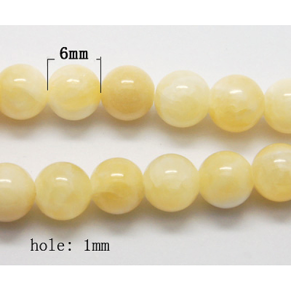 PandaHall Natural Yellow Jade Beads, Round, Lemon Chiffon, Size: about 6mm in diameter, hole: 1mm, 68pcs/strand, 16 inch Yellow Jade Round
PandaHall Natural Yellow Jade Beads, Round, Lemon Chiffon, Size: about 6mm in diameter, hole: 1mm, 68pcs/strand, 16 inch Yellow Jade Round