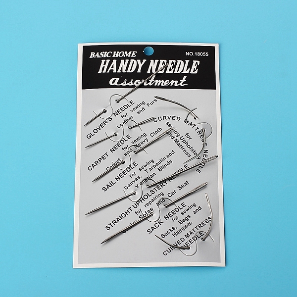 PandaHall 7Pcs Steel Heavy Duty Hand Sewing Needles Set, for Upholstery, Leather, Carpet Canvas Repair, Stainless Steel Color, 40~76mm Steel
PandaHall 7Pcs Steel Heavy Duty Hand Sewing Needles Set, for Upholstery, Leather, Carpet Canvas Repair, Stainless Steel Color, 40~76mm Steel