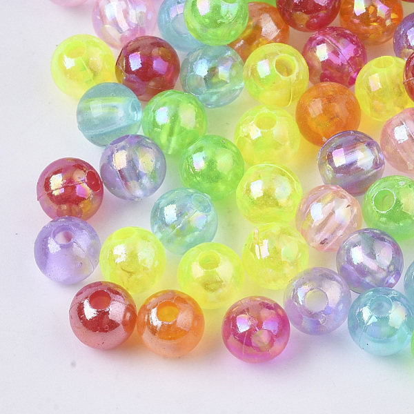 PandaHall Transparent Acrylic Beads, AB Color, Round, Mixed Color, 6x5.5mm, Hole: 1.8mm, about 500pcs/50g Acrylic Round Multicolor
PandaHall Transparent Acrylic Beads, AB Color, Round, Mixed Color, 6x5.5mm, Hole: 1.8mm, about 500pcs/50g Acrylic Round Multicolor