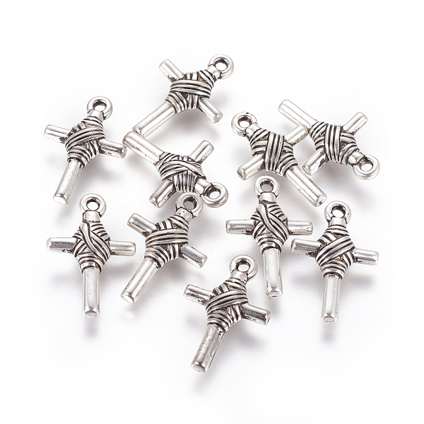 PandaHall CCB Plastic Pendants, Cross, Antique Silver, 27.5x18x6mm, Hole: 1.8mm Plastic Cross
PandaHall CCB Plastic Pendants, Cross, Antique Silver, 27.5x18x6mm, Hole: 1.8mm Plastic Cross
