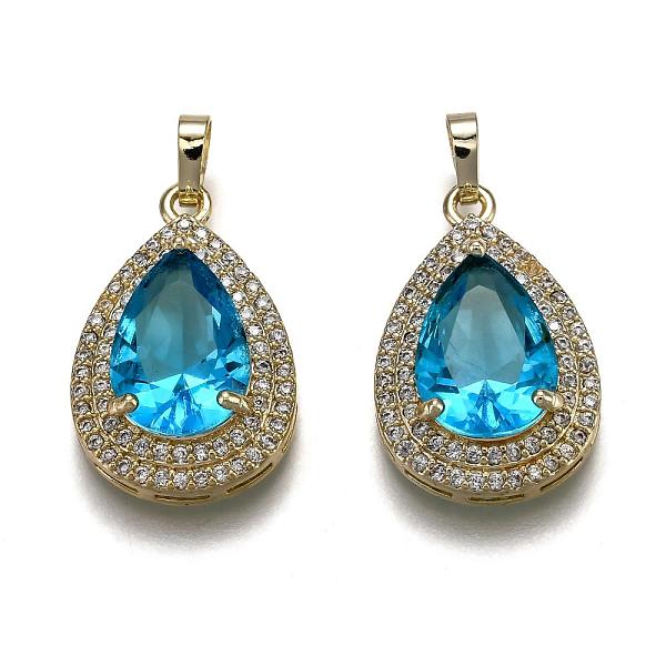 PandaHall Golden Plated Brass Micro Pave Clear Cubic Zirconia Pendants, with Glass, Long-Lasting Plated, with Snap on Bails, Teardrop, Deep...
PandaHall Golden Plated Brass Micro Pave Clear Cubic Zirconia Pendants, with Glass, Long-Lasting Plated, with Snap on Bails, Teardrop, Deep...
