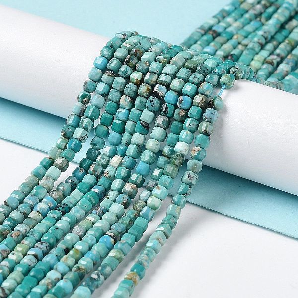 PandaHall Natural HuBei Turquoise Beads Strands, Cube, Faceted, 3x3x3mm, Hole: 0.7mm, about 132~133pcs/strand, 15.55''(39.5cm) HuBei...
PandaHall Natural HuBei Turquoise Beads Strands, Cube, Faceted, 3x3x3mm, Hole: 0.7mm, about 132~133pcs/strand, 15.55''(39.5cm) HuBei...