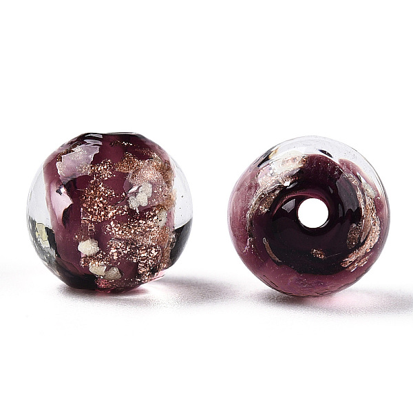 PandaHall Luminous Handmade Gold Sand Lampwork Beads, Glow in the Dark, Round, Coconut Brown, 9.5~10x8.5~9.5mm, Hole: 1.4~1.6mm Lampwork...
PandaHall Luminous Handmade Gold Sand Lampwork Beads, Glow in the Dark, Round, Coconut Brown, 9.5~10x8.5~9.5mm, Hole: 1.4~1.6mm Lampwork...