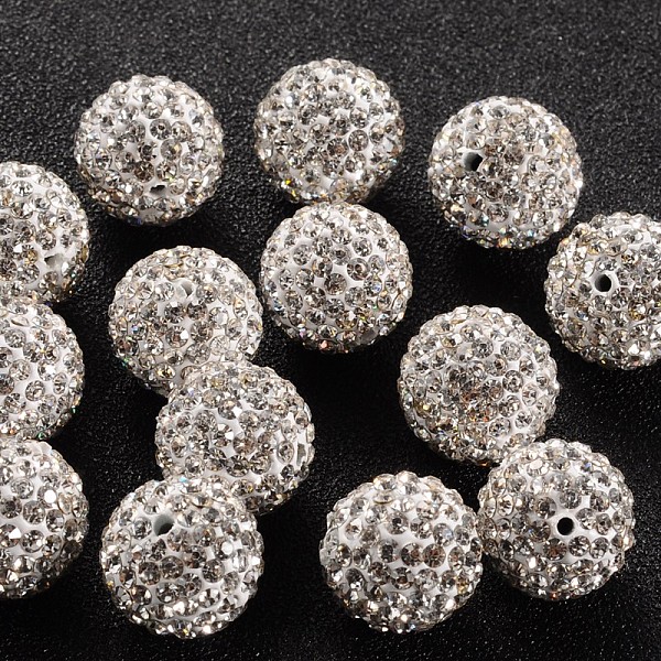PandaHall Grade A Rhinestone Pave Disco Ball Beads, for Unisex Jewelry Making, Round, Crystal, PP13(1.9~2mm), 14mm, Hole: 1.5mm Polymer..., Clear
PandaHall Grade A Rhinestone Pave Disco Ball Beads, for Unisex Jewelry Making, Round, Crystal, PP13(1.9~2mm), 14mm, Hole: 1.5mm Polymer..., Clear